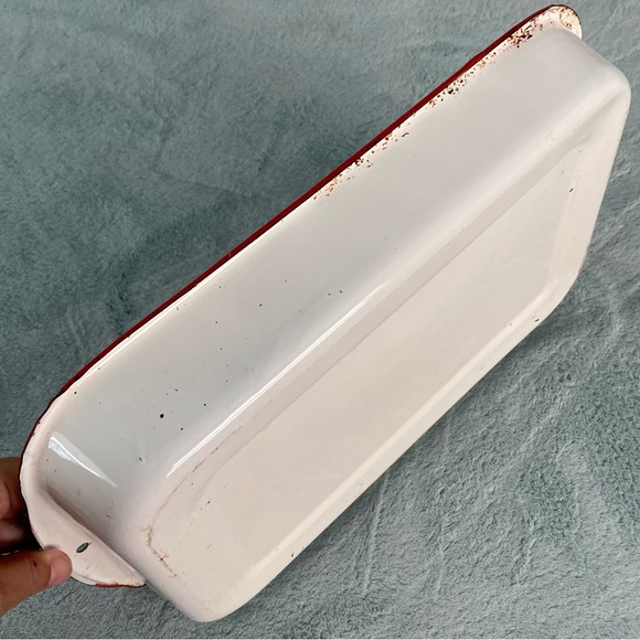 3 Vintage Enamelware Pans - Picture 14 of 15